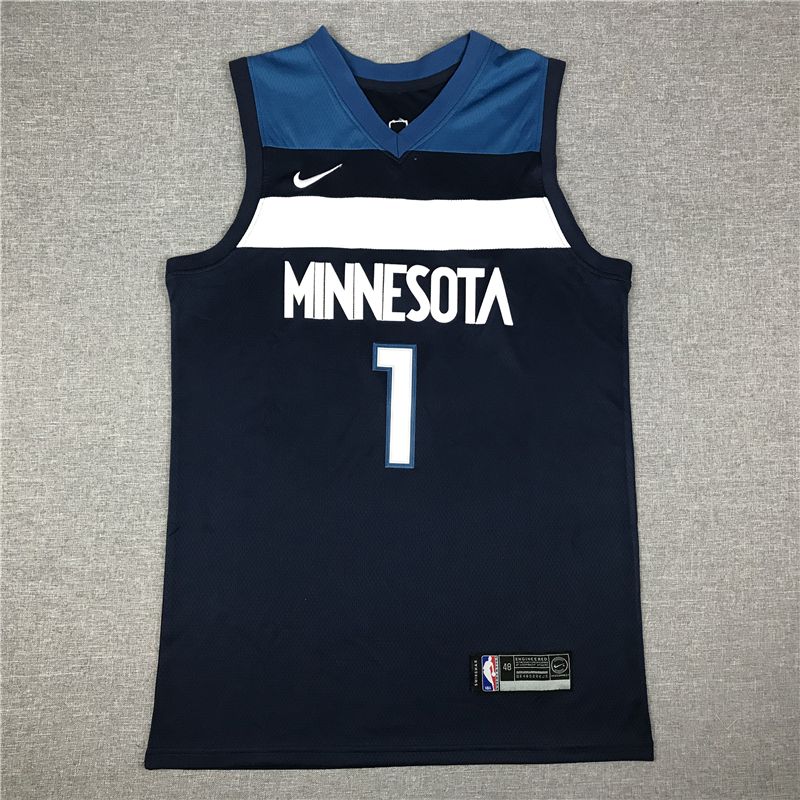 Men Minnesota Timberwolves #1 Edwards Blue 2021 Nike Game NBA Jersey->minnesota timberwolves->NBA Jersey